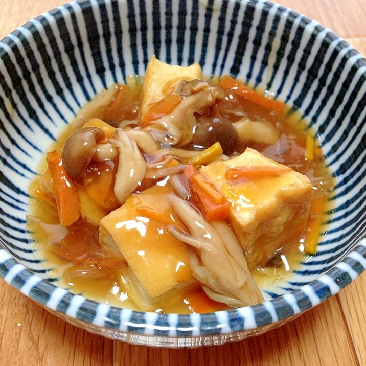 厚揚げ 玉ねぎ しめじのあんかけ レシピ 作り方 By たまご 楽天レシピ
